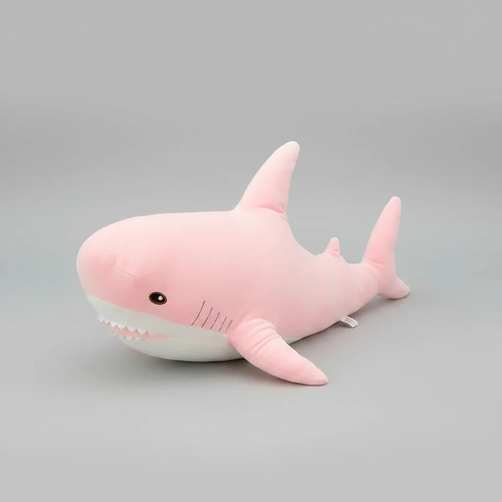 Colorful Shark Plush Toy – Soft Stuffed Animal Pillow