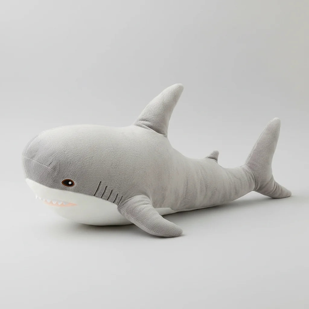 Colorful Shark Plush Toy – Soft Stuffed Animal Pillow